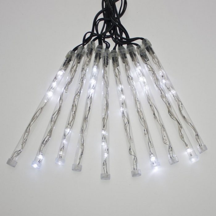 Catena 10 Mini Tubi H18cm 100 LED BIANCO - immagine 2