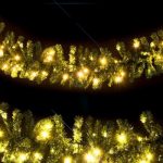 Ramo Luminoso Moena Verde 100 LED Bianco Caldo a Fissa, 270 cm, Alimentazione a 24V Esclusa