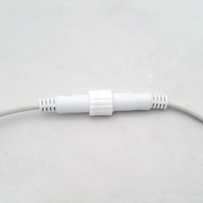 Cordone con 5 Portalampade E27 Cavo Bianco 5 m Prolungabile, IP44 - immagine 3