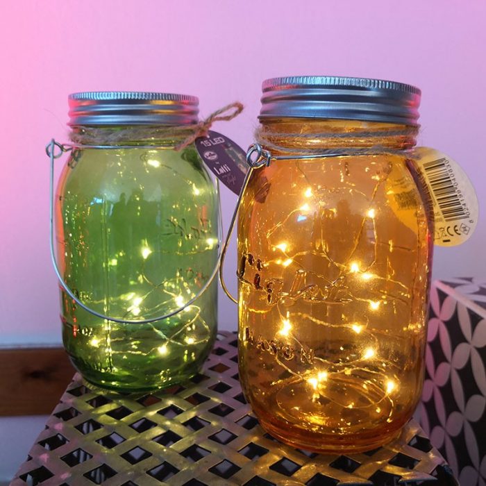 Coolors - Barattolo in vetro colorato con Catena micro LED a Batteria - immagine 6