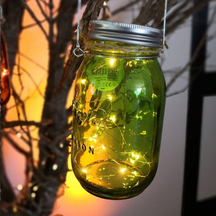 Coolors - Barattolo in vetro colorato con Catena micro LED a Batteria - immagine 4