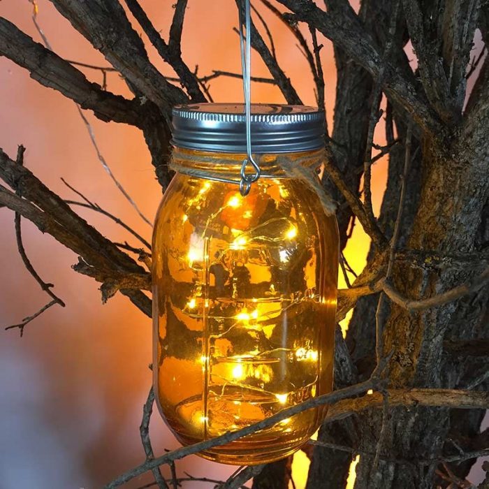 Coolors - Barattolo in vetro colorato con Catena micro LED a Batteria - immagine 3