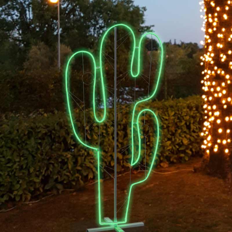 Cactus luminoso a LED da giardino - Luminariaitalia