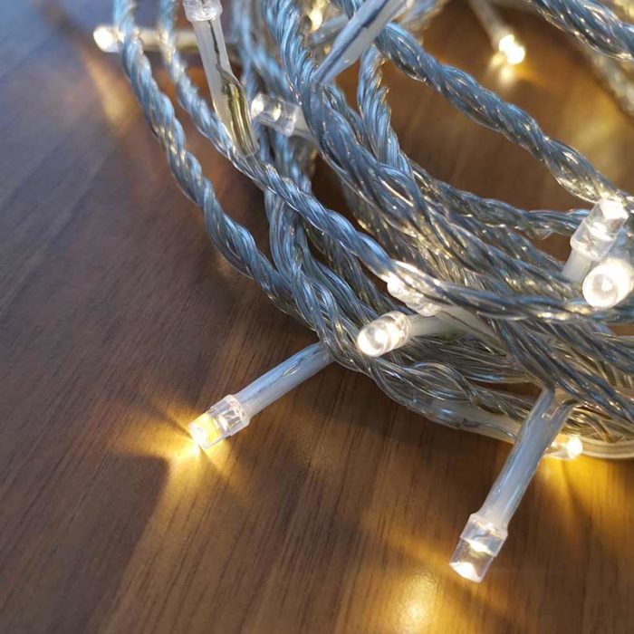 Catena Luminosa 100 LED Bianco Caldo 30V Multifunzione 10 m - immagine 4