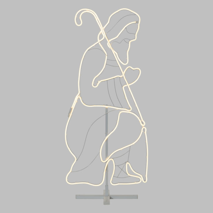 Giuseppe per Presepe Luminoso LED Bifacciale 55xh115 cm - immagine 2