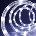 Tubo Luminoso 15 m 360LED Bianco Freddo con 8 Giochi di Luce