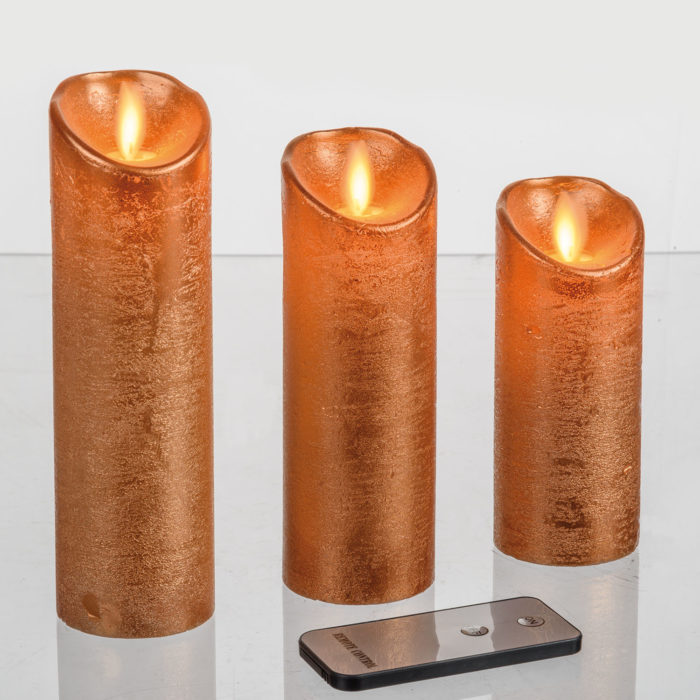 Set 3 Candele Rame
