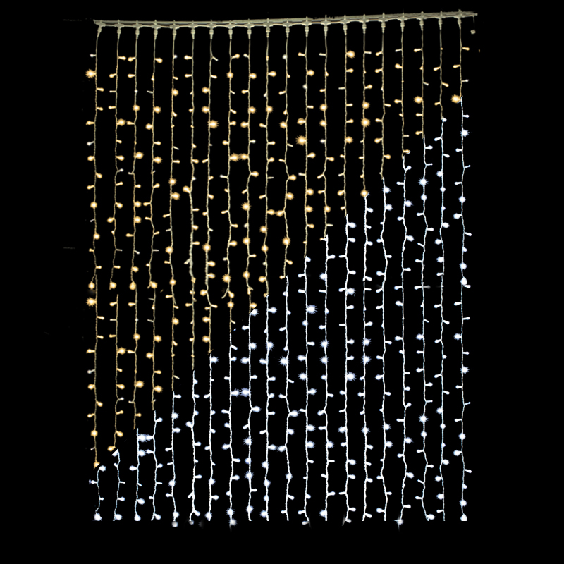 Tenda LED 2x3 m Bicolor con flash Ghiaccio - immagine 4
