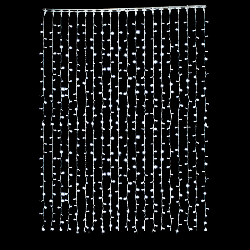 Tenda LED 2x3 m Bicolor con flash Ghiaccio - immagine 5