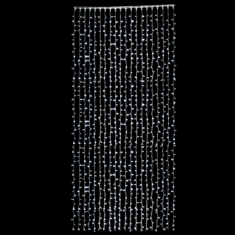 Tenda LED 2x5 m Bicolor con Flash - immagine 2