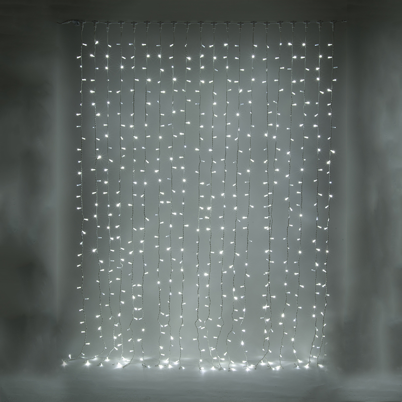 Tenda LED 2x3 m Bicolor con flash Ghiaccio - immagine 2