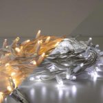 Catena LED Bicolor Flashing 10m 120LED Cavo Bianco