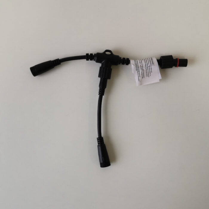 Connettore a "T" con 2 Prese SLX ed una Spina SLX colore nero