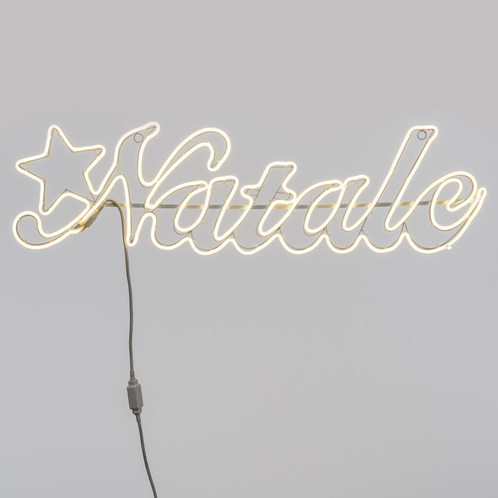 Scritta Natale Neon Bifacciale