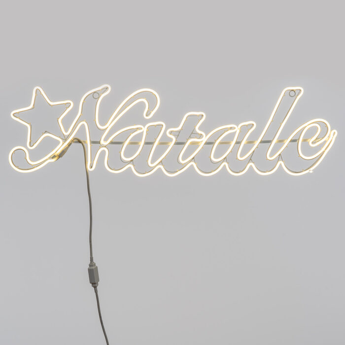 Scritta Natale Neon Bifacciale