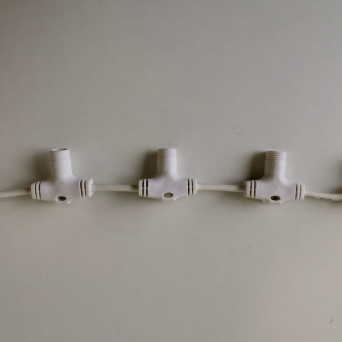 Accessorio Multiconnettore Largo 2 m con 20 Prese SLX, Cavo Bianco - immagine 2