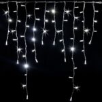Ice Light 180 LED Bianco Freddo FlashLED Diamond 230V Esterno Cavo Bianco 3xH1m - Prolungabile
