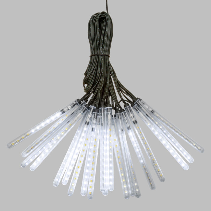 Catena Con 20 Mini Tubi Bianco Freddo Effetto LightFall