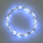 Catena 4 m con 40 microled a luce Fredda fissa, alimentazione a Batteria 2xCR2032