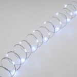 Catena 300 MicroLED Bianco Freddo Cavo Argento Bobina 4+22.5 Mt.