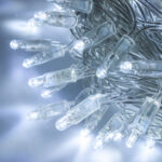 Catena Luce Bianco Freddo, 10m, 96 LED, Cavo trasparente