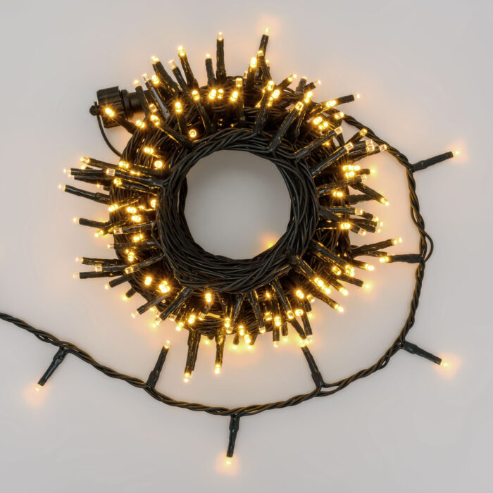 Catena Smart Connect con 200 LED Bianco Caldo cavo verde 10 m