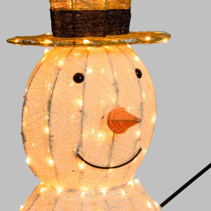 Pupazzo di Neve 3D H120cm 260 LED Serie LHC - immagine 3