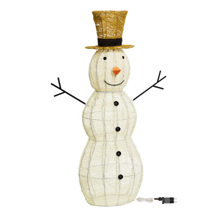Pupazzo di Neve 3D H120cm 260 LED Serie LHC - immagine 4