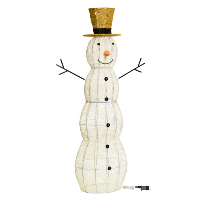 Pupazzo di Neve 3D H150cm 360 LED Serie LHC - immagine 3
