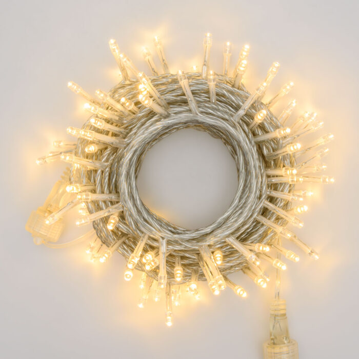 Catena Smart Connect 24 m – 600 LED Bianco Caldo Cavo trasparente