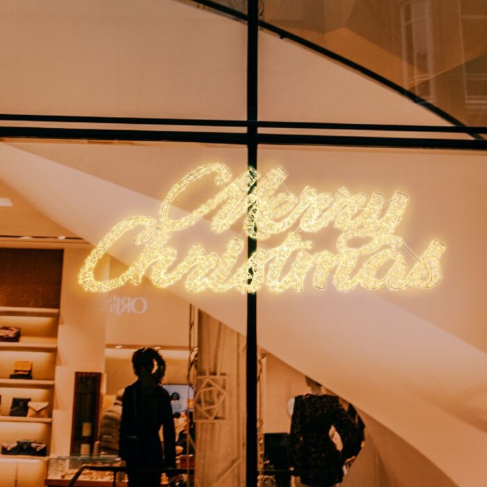 MERRY CHRISTMAS 3D 185xH70cm 8000 MicroLED