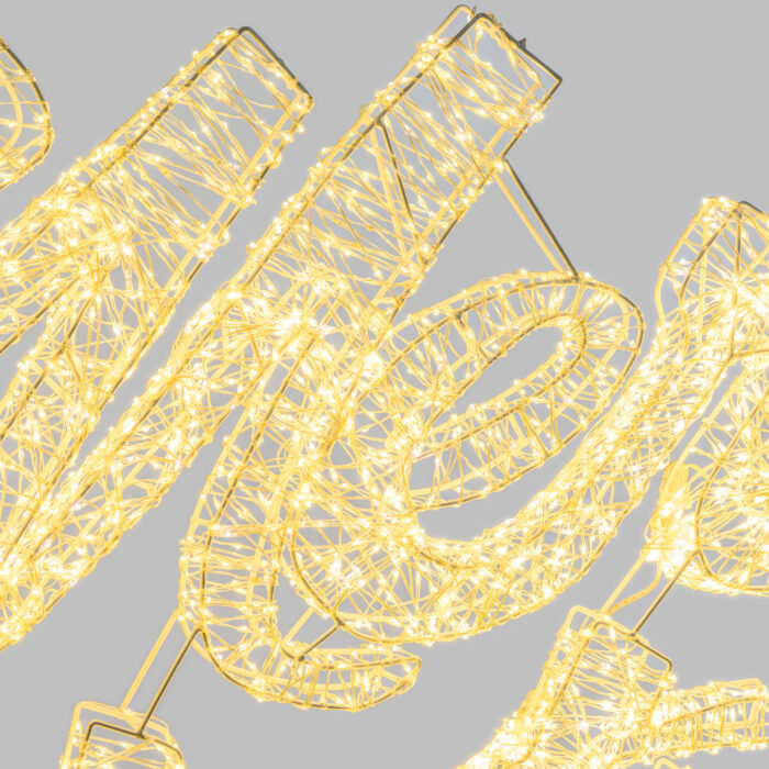 MERRY CHRISTMAS 3D 185xH70cm 8000 MicroLED - immagine 3