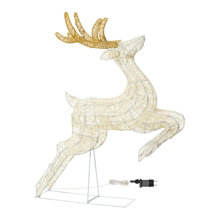 Renna 3D Galoppante H95cm 200 LED Serie LHC - immagine 3