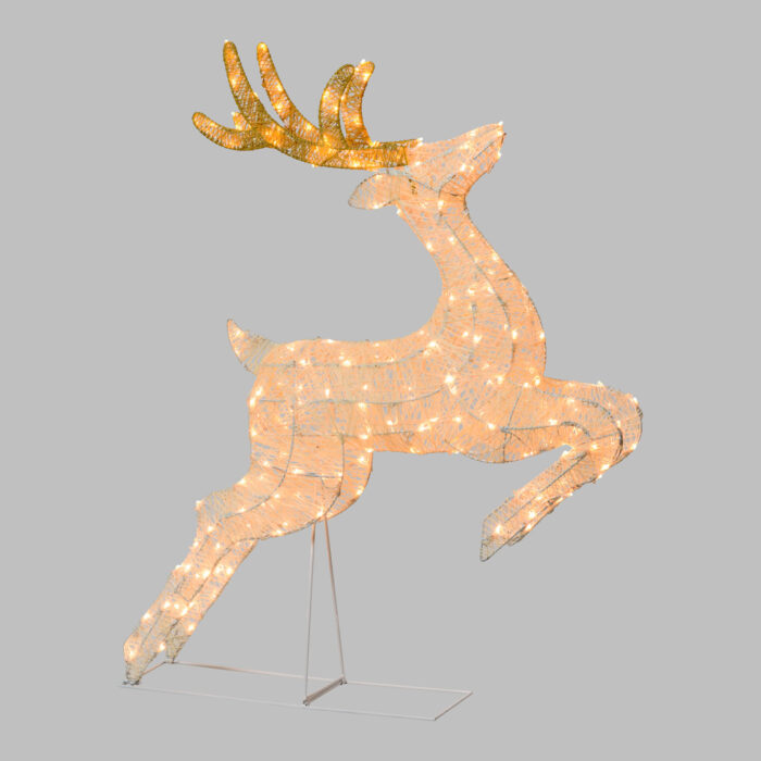 Renna 3D Galoppante H95cm 200 LED Serie LHC - immagine 2