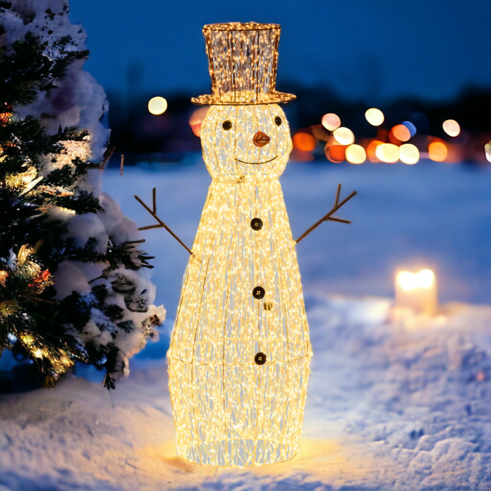 Pupazzo di Neve 3D H100cm 4700 MicroLED
