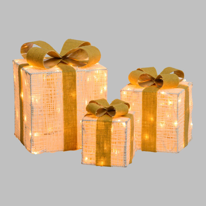 Set 3 pacchi 3D H40-35-30cm 240 LED Serie LHC - immagine 2