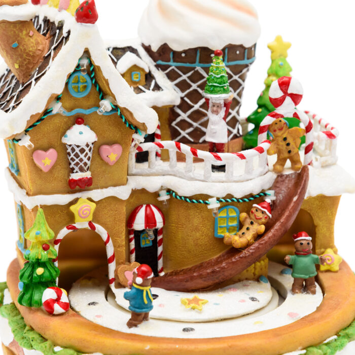 Villaggio Marzapane con personaggi rotanti H21cm - immagine 2