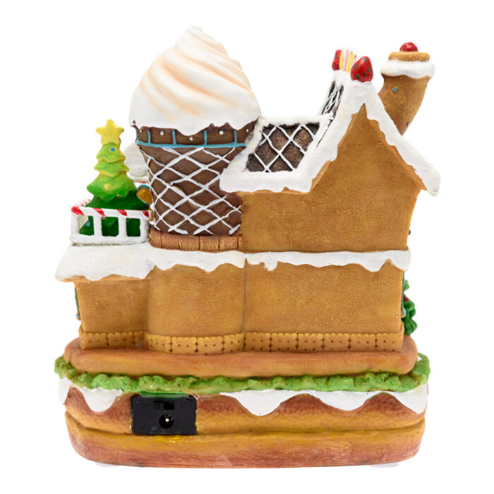 Villaggio Marzapane con personaggi rotanti H21cm - immagine 3