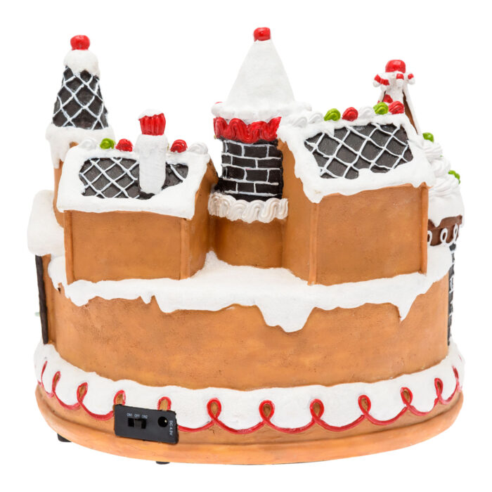 Villaggio Natalizio Candy con trenino rotante 27xH25cm - immagine 3