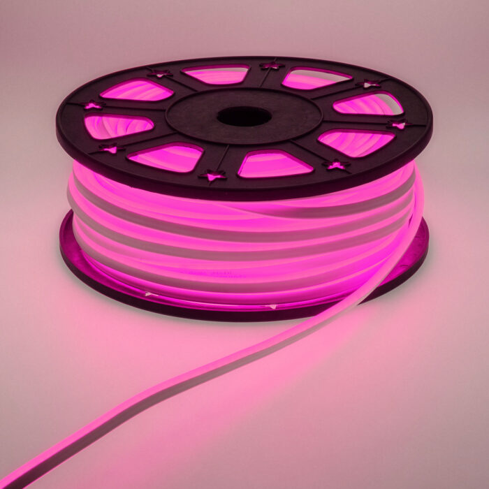Neon Bifacciale SMD 6000 LED Rosa 1,5m+50m