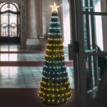 Albero Conico CNP Pvc Verde H210cm GOCCE di Luce LED bianco caldo/freddo